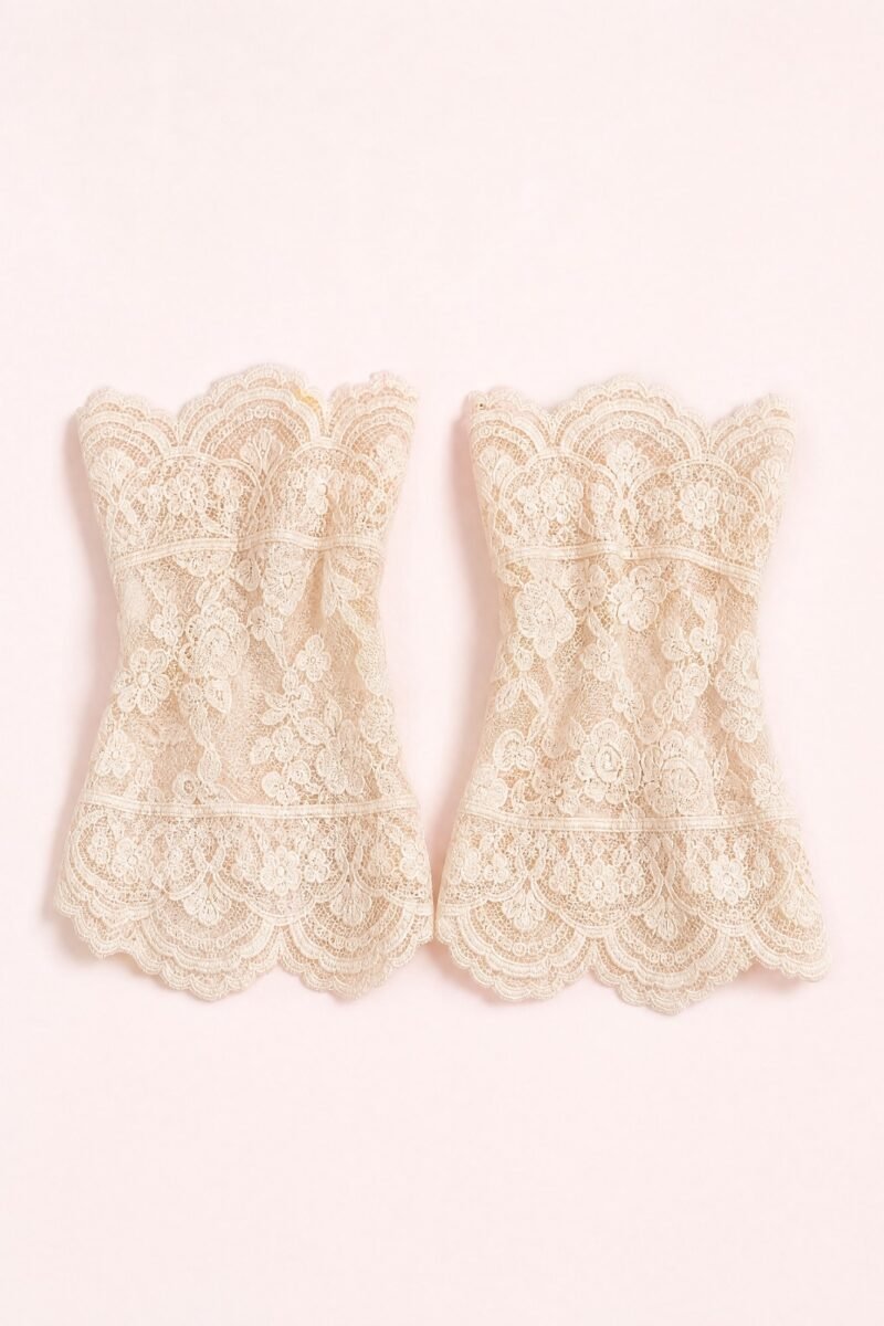Lace Cuff Pair — A pair of lace cuffs that slip over a plain sleeve.