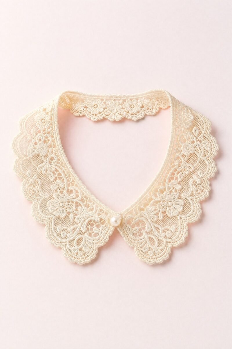 Scallop Lace Collar — The smallest collar in the line — sits just at the neckline.